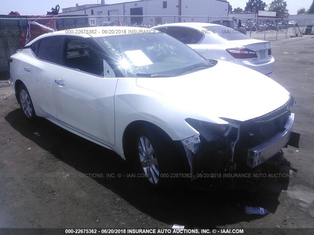 1N4AA6AP8HC439947 - 2017 NISSAN MAXIMA 3.5S/SV/SL/SR/PLAT WHITE photo 1