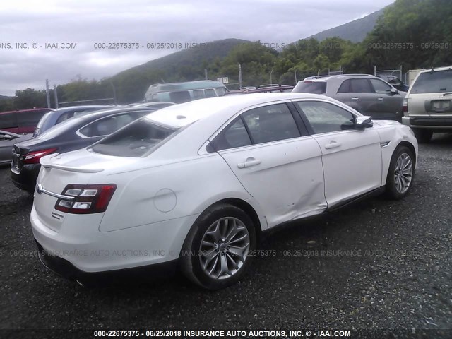 1FAHP2F88DG174005 - 2013 FORD TAURUS LIMITED WHITE photo 4