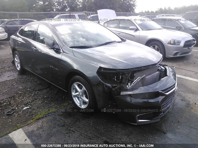 1G1ZB5ST8HF209588 - 2017 CHEVROLET MALIBU LS GRAY photo 1