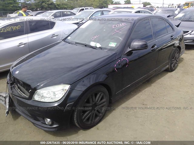 WDDGF81X08F123027 - 2008 MERCEDES-BENZ C 300 4MATIC BLACK photo 2