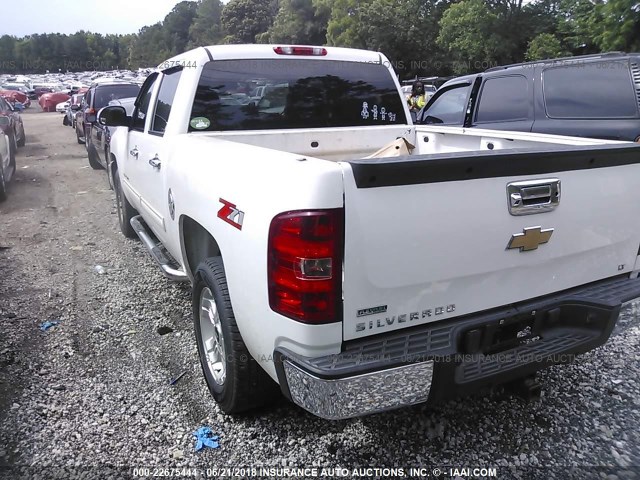 3GCRCSE08AG128017 - 2010 CHEVROLET SILVERADO C1500 LT WHITE photo 3