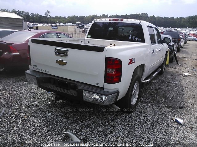 3GCRCSE08AG128017 - 2010 CHEVROLET SILVERADO C1500 LT WHITE photo 4