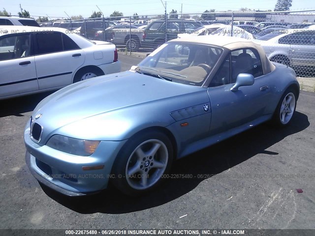 4USCJ3321VLC07184 - 1997 BMW Z3 2.8 BLUE photo 2