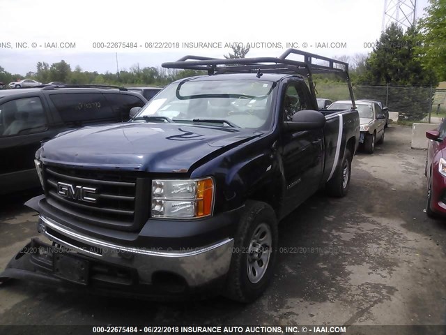 1GTEK14X59Z143998 - 2009 GMC SIERRA K1500 Dark Blue photo 2