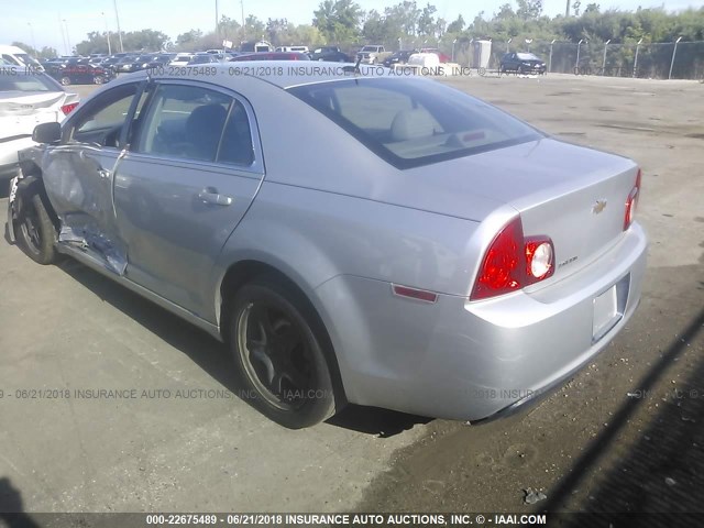 1G1ZB5EB3AF224749 - 2010 CHEVROLET MALIBU LS SILVER photo 3