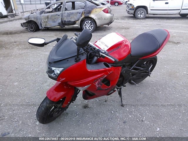 JKAEXEA138A037954 - 2008 KAWASAKI EX650 A RED photo 2