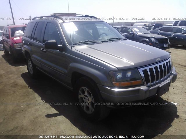 1J4G248SXYC264966 - 2000 JEEP GRAND CHEROKEE LAREDO GRAY photo 1