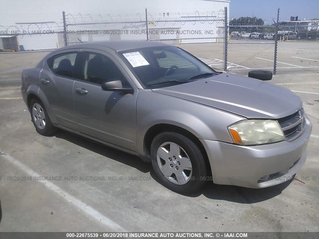 1B3LC46B59N540885 - 2009 DODGE AVENGER SE/SXT SILVER photo 1