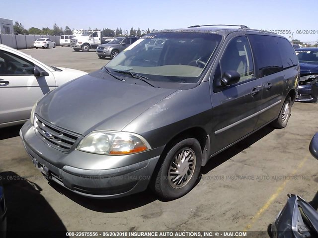 2FMZA5145XBA80676 - 1999 FORD WINDSTAR LX TEAL photo 2