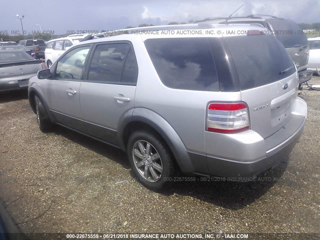 1FMDK02WX8GA35981 - 2008 FORD TAURUS X SEL SILVER photo 3