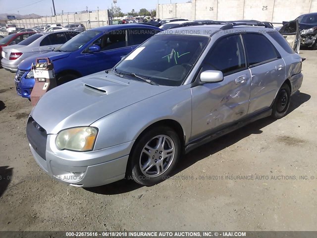 JF1GG29684H820563 - 2004 SUBARU IMPREZA WRX SILVER photo 2