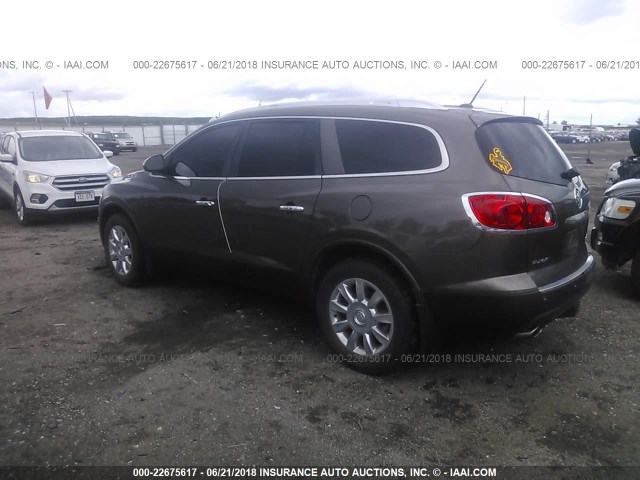 5GAKVBED4BJ262474 - 2011 BUICK ENCLAVE CXL BROWN photo 3