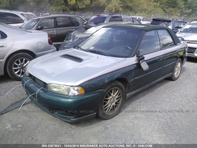 4S3BD6752W7213727 - 1998 SUBARU LEGACY GT/GT LIMITED GREEN photo 2