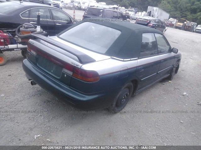 4S3BD6752W7213727 - 1998 SUBARU LEGACY GT/GT LIMITED GREEN photo 4