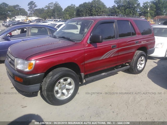 JT3GM84R4V0008365 - 1997 TOYOTA 4RUNNER BURGUNDY photo 2