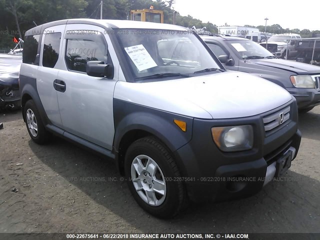 5J6YH28397L010891 - 2007 HONDA ELEMENT LX SILVER photo 1