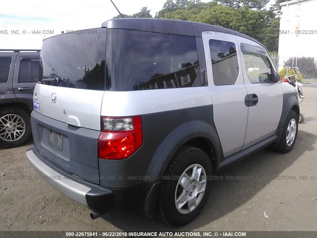 5J6YH28397L010891 - 2007 HONDA ELEMENT LX SILVER photo 4