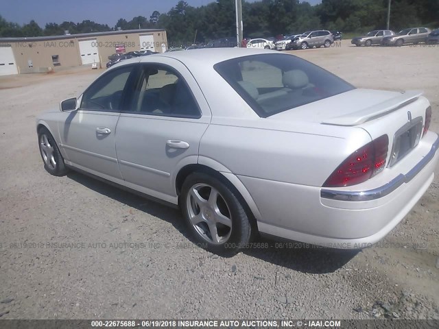 1LNHM87A0YY750754 - 2000 LINCOLN LS WHITE photo 3