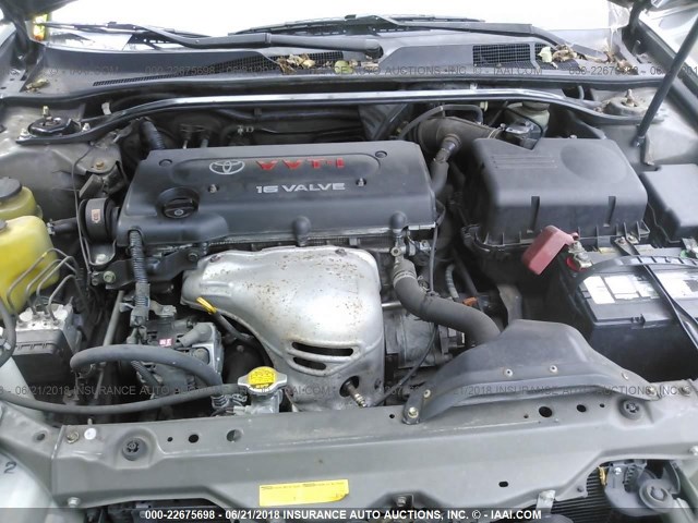 JTDBE32K820116334 - 2002 TOYOTA CAMRY LE/XLE/SE ნაცრისფერი ფოტო 10