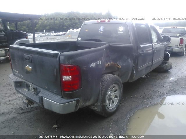 3GCRKSEA2AG238038 - 2010 CHEVROLET SILVERADO K1500 LT GRAY photo 4