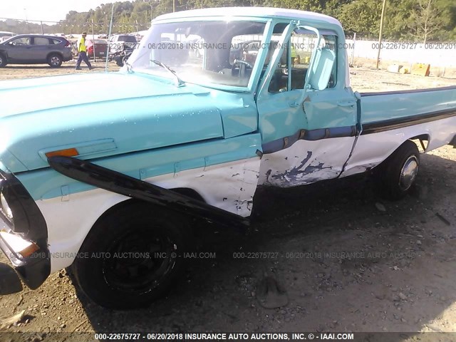 F10GLJ00223 - 1970 FORD F100 RANGER XLT  TEAL photo 6