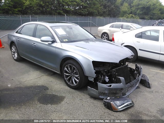 WAURVAFD9CN002777 - 2012 AUDI A8 L QUATTRO GRAY photo 1