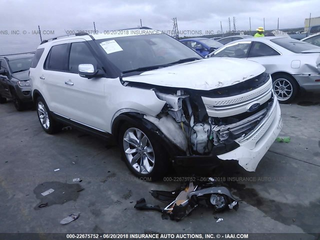 1FM5K7F89DGC80094 - 2013 FORD EXPLORER LIMITED თეთრი ფოტო 1