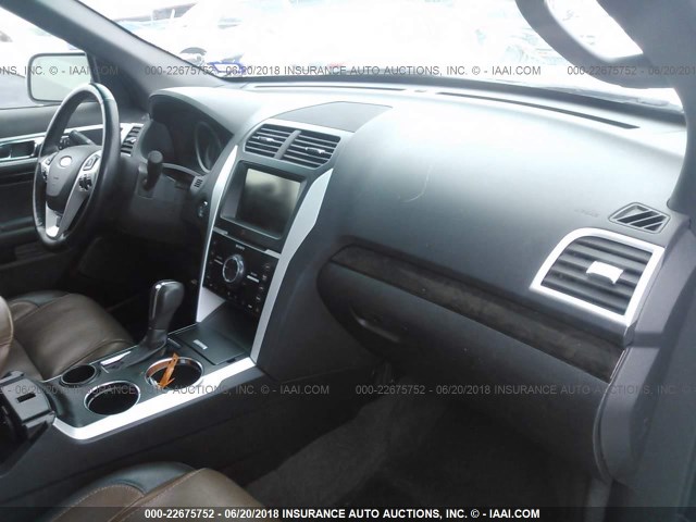 1FM5K7F89DGC80094 - 2013 FORD EXPLORER LIMITED თეთრი ფოტო 5