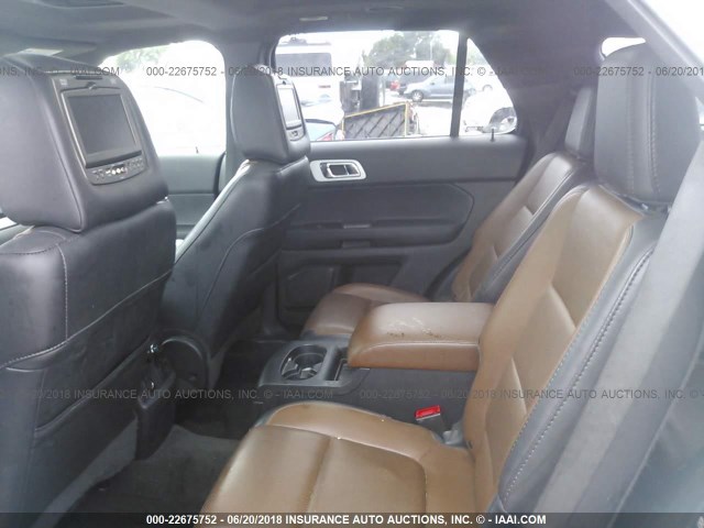 1FM5K7F89DGC80094 - 2013 FORD EXPLORER LIMITED თეთრი ფოტო 8