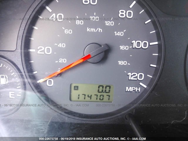 JF1SF65601H760414 - 2001 SUBARU FORESTER S RED photo 7