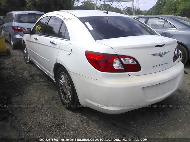 1C3LC66K87N529679 - 2007 CHRYSLER SEBRING LIMITED WHITE photo 3