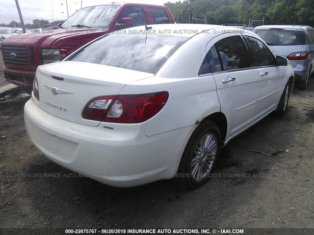 1C3LC66K87N529679 - 2007 CHRYSLER SEBRING LIMITED WHITE photo 4