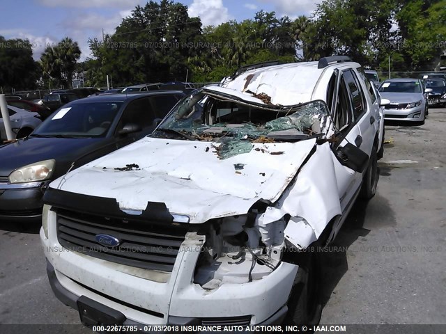 1FMEU72E06UA21777 - 2006 FORD EXPLORER XLS WHITE photo 6