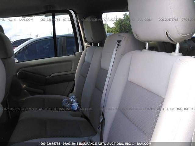 1FMEU72E06UA21777 - 2006 FORD EXPLORER XLS WHITE photo 8