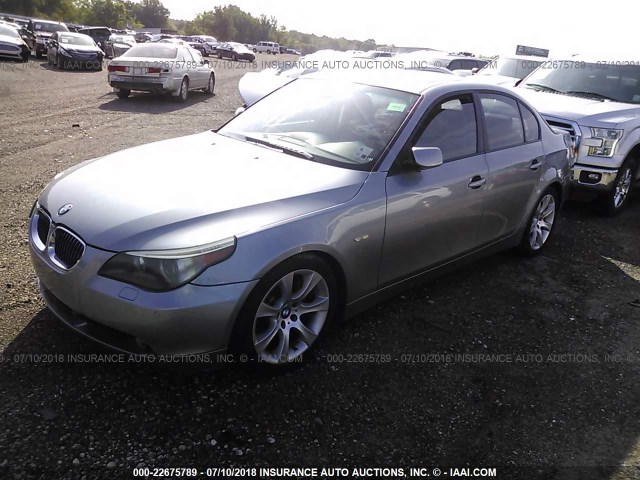 WBANB535X7CP06094 - 2007 BMW 550 I GRAY photo 2