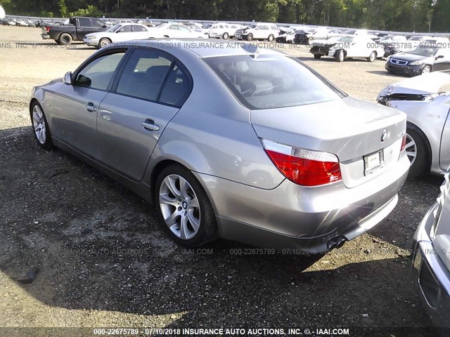 WBANB535X7CP06094 - 2007 BMW 550 I GRAY photo 3