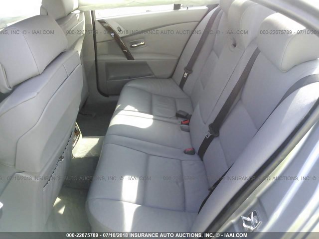 WBANB535X7CP06094 - 2007 BMW 550 I GRAY photo 8