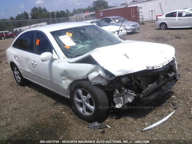 KMHFC46F27A182255 - 2007 HYUNDAI AZERA SE/LIMITED WHITE photo 1