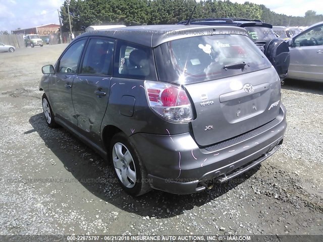 2T1KR32E37C674717 - 2007 TOYOTA COROLLA MATRIX XR GRAY photo 3