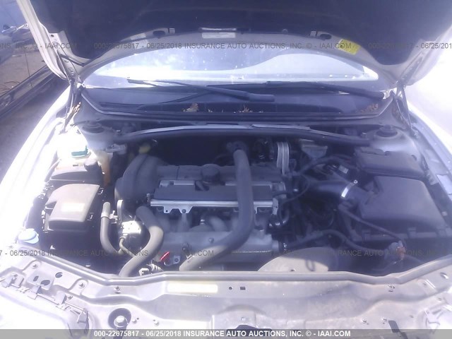 YV1TH592561432619 - 2006 VOLVO S80 2.5T SILVER photo 10