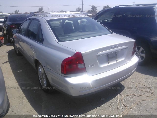 YV1TH592561432619 - 2006 VOLVO S80 2.5T SILVER photo 3