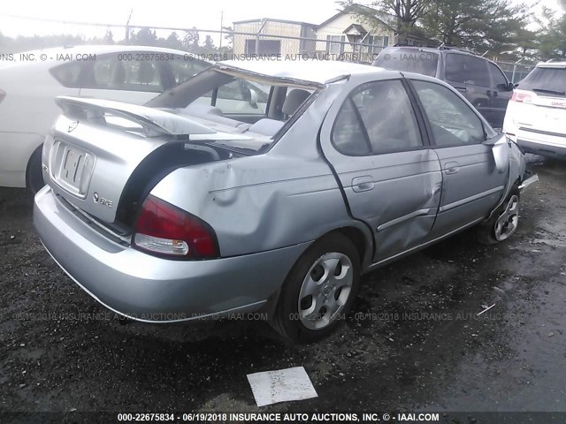 3N1CB51DX3L785773 - 2003 NISSAN SENTRA XE/GXE SILVER photo 4