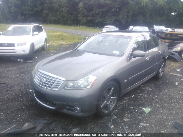 JNKBY01FX8M550376 - 2008 INFINITI M45 GRAY photo 2