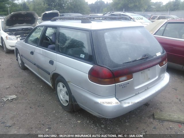 4S3BK4350W6310124 - 1998 SUBARU LEGACY L SILVER photo 3