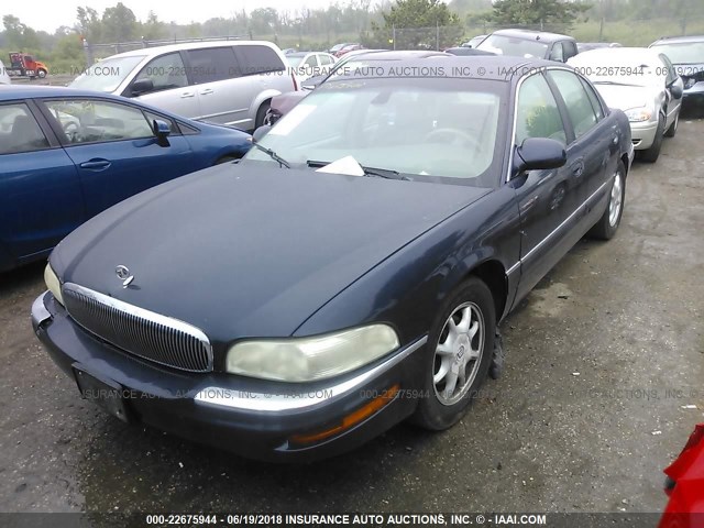 1G4CW54KX24125731 - 2002 BUICK PARK AVENUE  BLUE photo 2