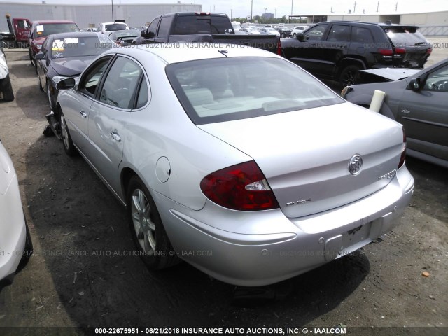 2G4WE537651267085 - 2005 BUICK LACROSSE CXS SILVER photo 3