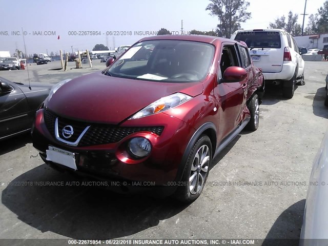 JN8AF5MR0DT217257 - 2013 NISSAN JUKE S/SV/SL RED photo 2