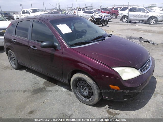 1FAHP37N97W343520 - 2007 FORD FOCUS ZX5/S/SE/SES MAROON photo 1