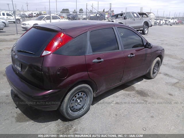 1FAHP37N97W343520 - 2007 FORD FOCUS ZX5/S/SE/SES MAROON photo 4