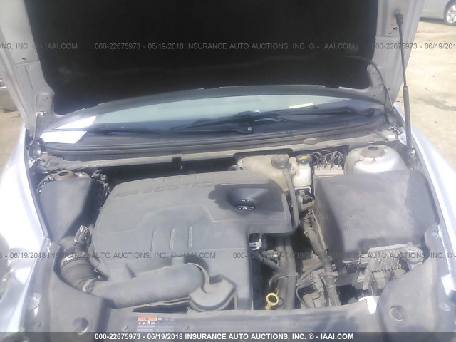 1G1ZA5E07AF289122 - 2010 CHEVROLET MALIBU LS SILVER photo 10
